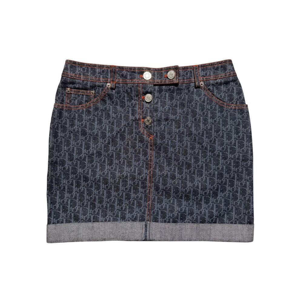 SS06 Flight monogram denim skirt